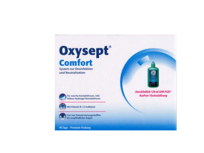 Oxysept Comfort Premium Pack 90 Tage (3x300ml / 90 Tabl. inkl. Behälter)